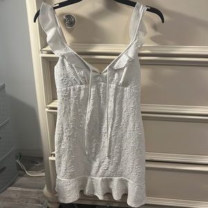 White graduation dress